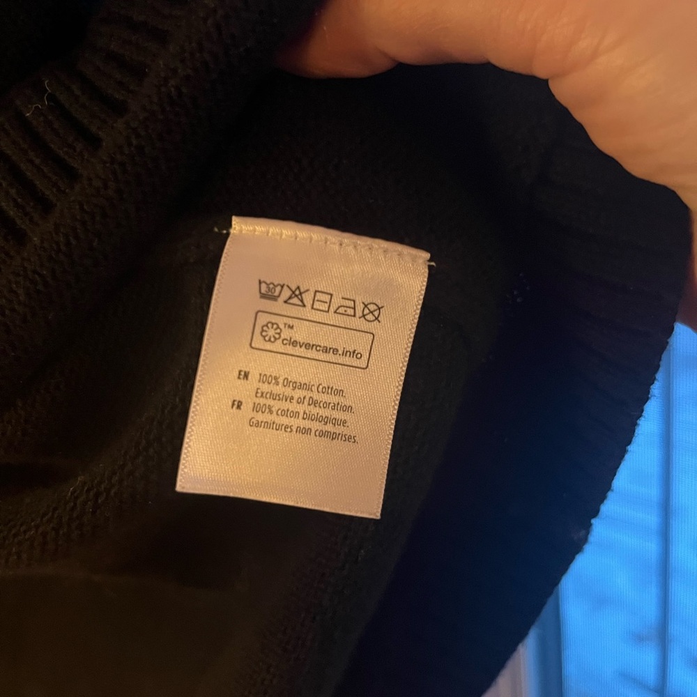NWOT Tentree Women's Classic Black Cardigan  XL - Picture 6 of 11